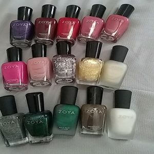 Lot of 15 Zoya nail polishes